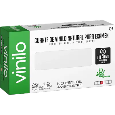 Guantes Vinilo sin polvo 60112 - 100 uds primary image