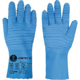 Guantes uso alimentario JOMITEX - 6 pares - Color: Azul, Talla: 10